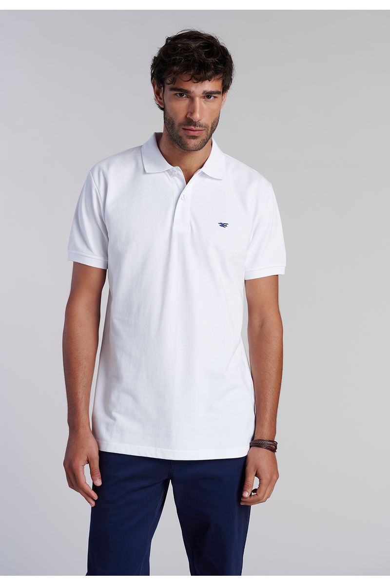 Polera Basica Pique White