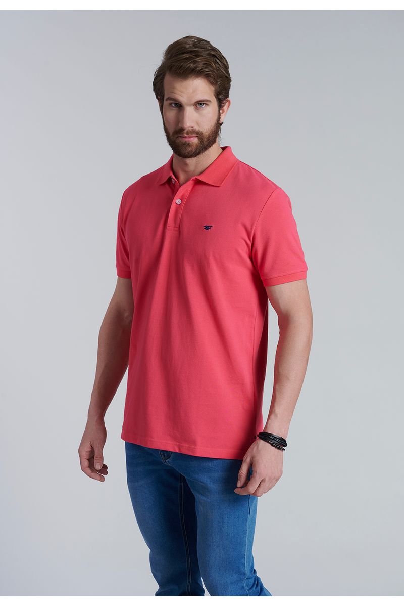 Polera Basica Pique Coral