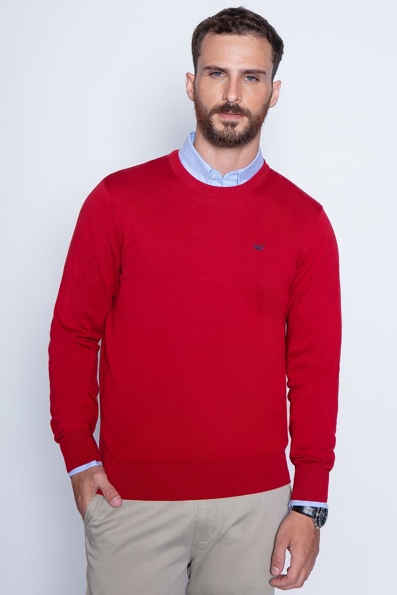 Sweater Round Neck Paris Red