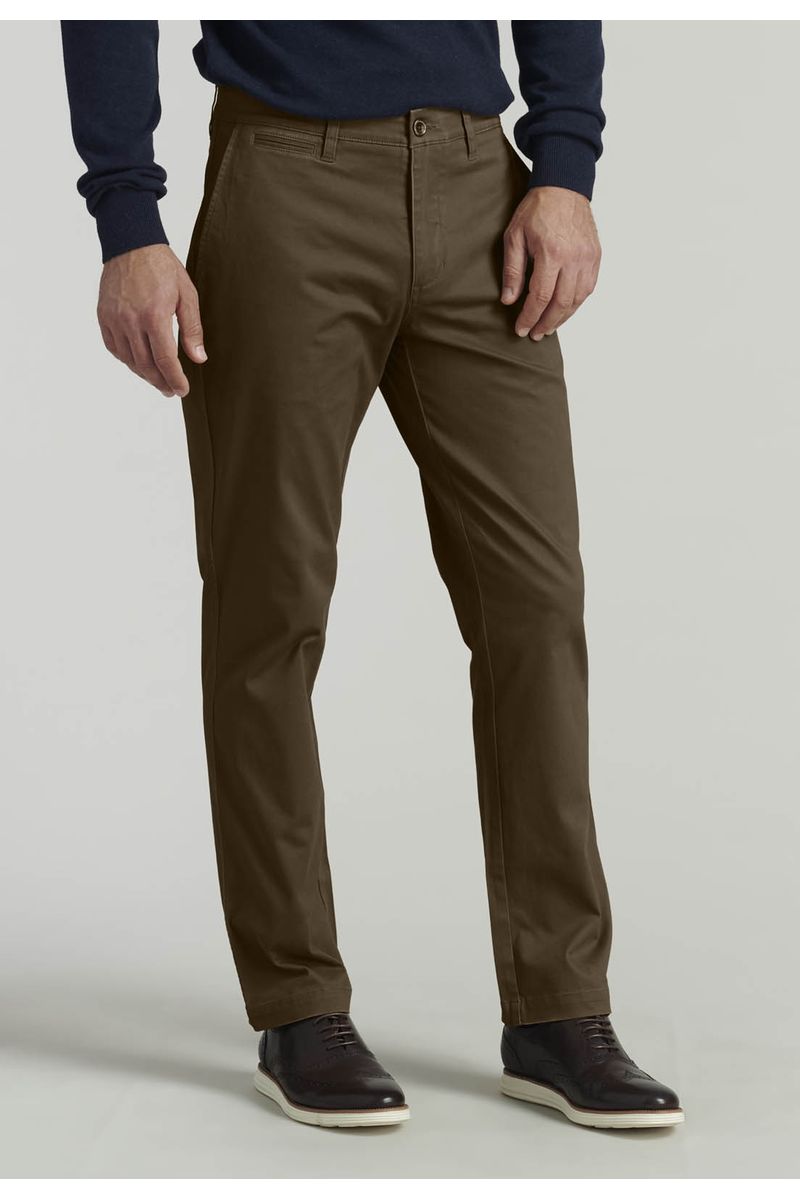 Pantalón Twill Without Pleats L/31 Business Brown