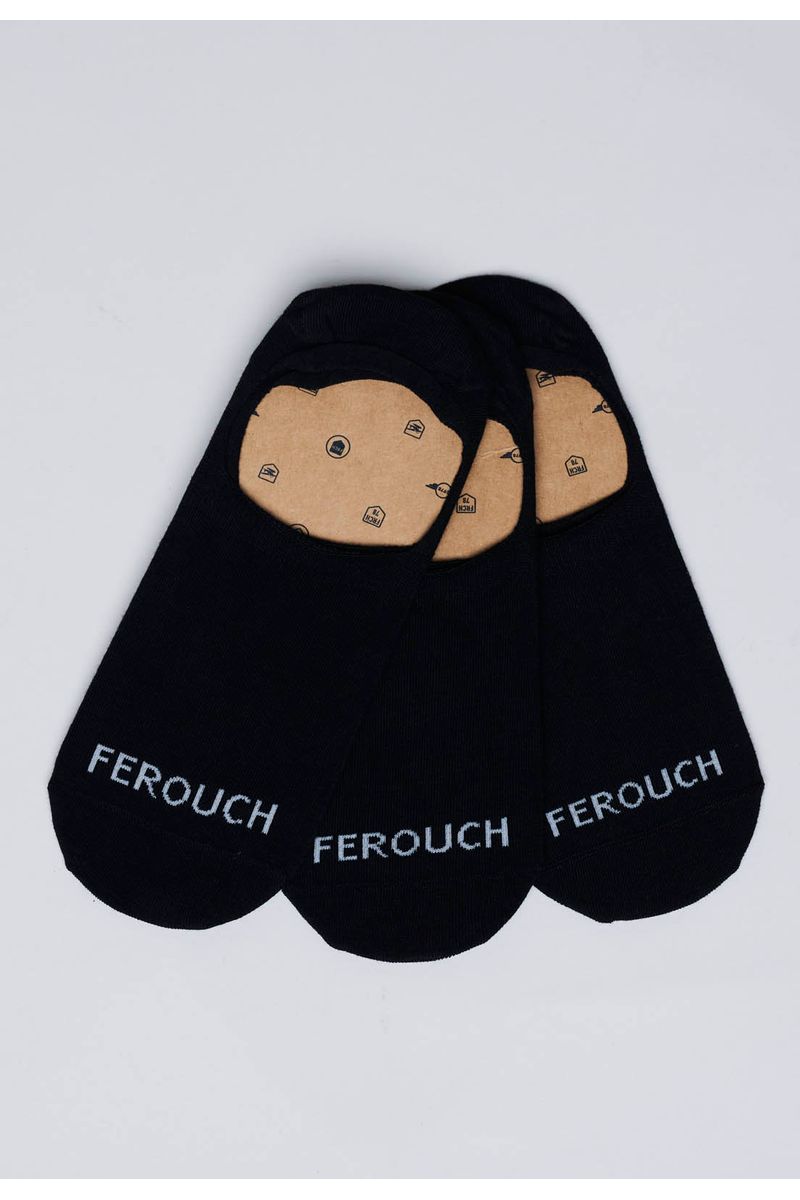 Tripack Calcetín Invisible Fr Black