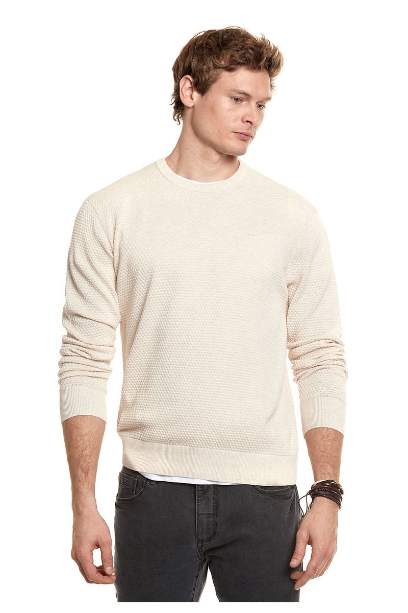 Sweater Boston Ecru Melange