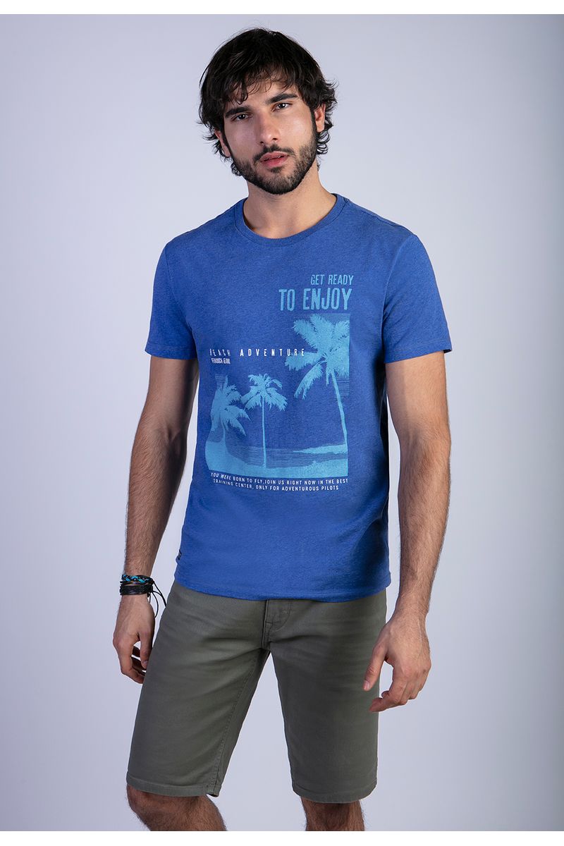 Polera Oregon Blue Melange