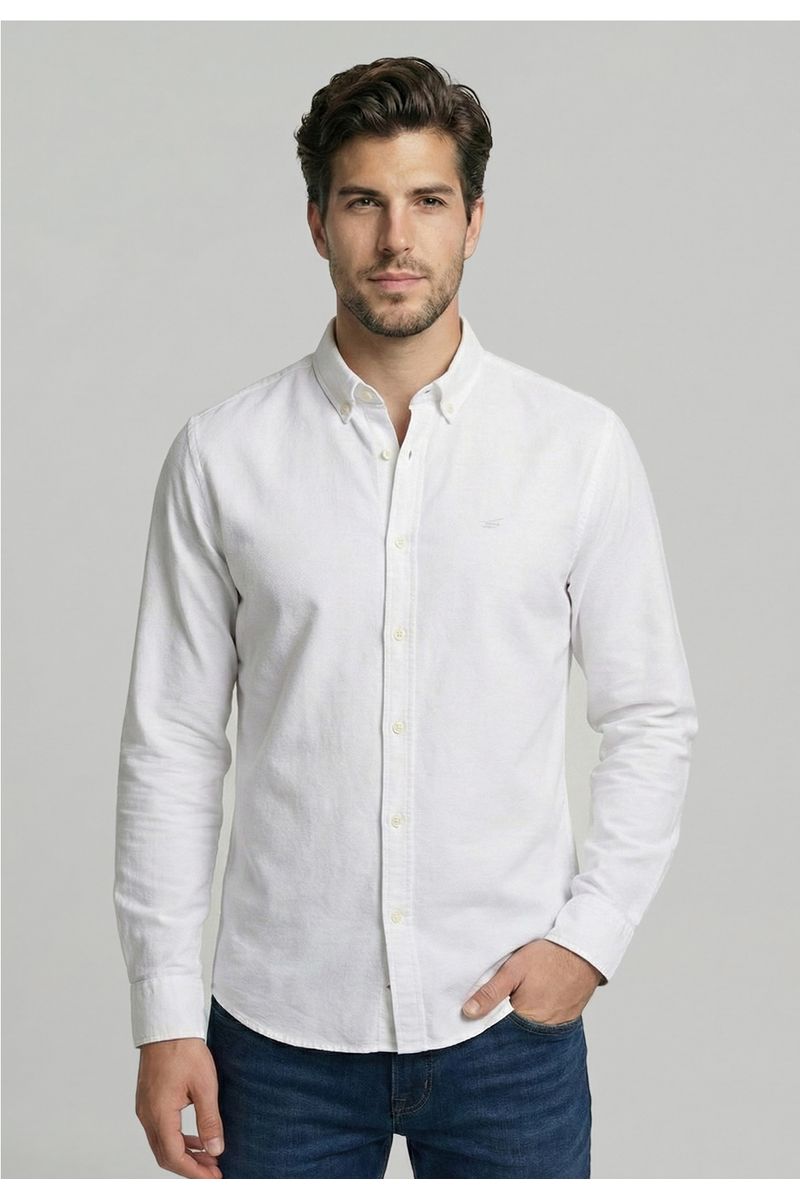 Camisa Sport Oxford White