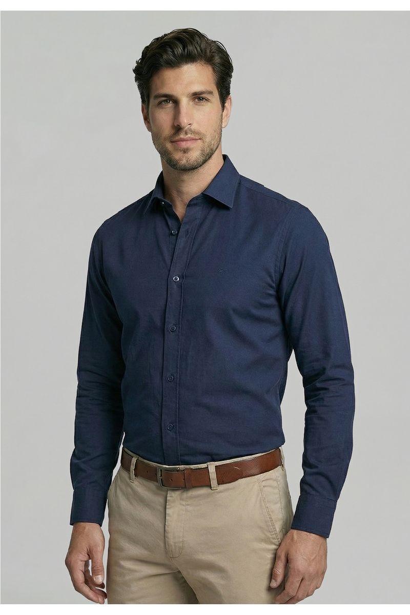 Camisa Slim Dublin Navy