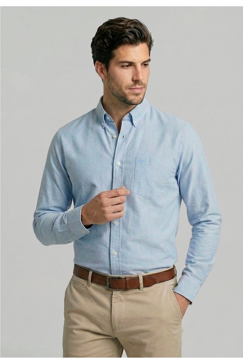 Camisa Oxford Sky Smart Casual