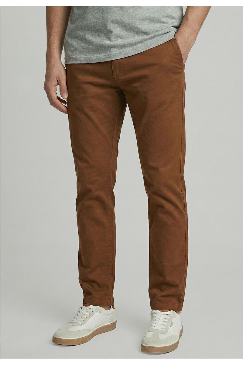 Pantalón Twill Without Pleats L/33 Lt  Camel