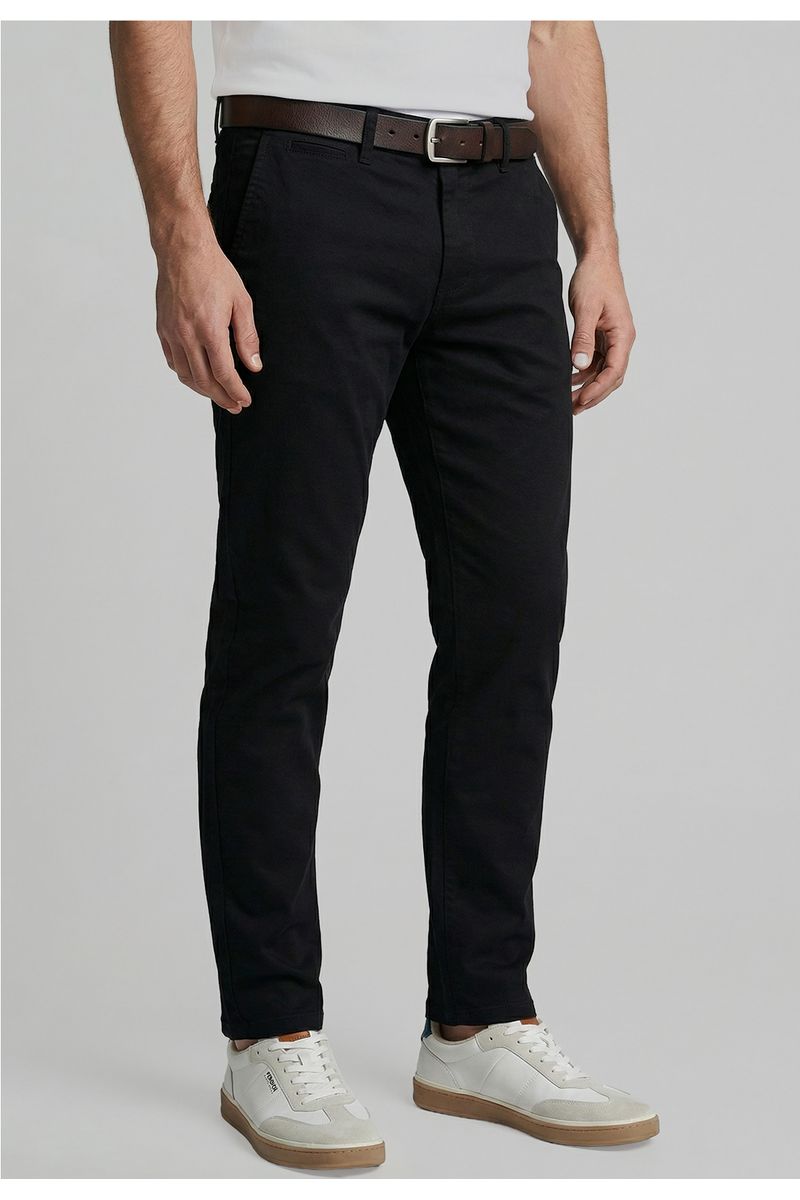 Pantalón Regular Twill Without Pleats Black