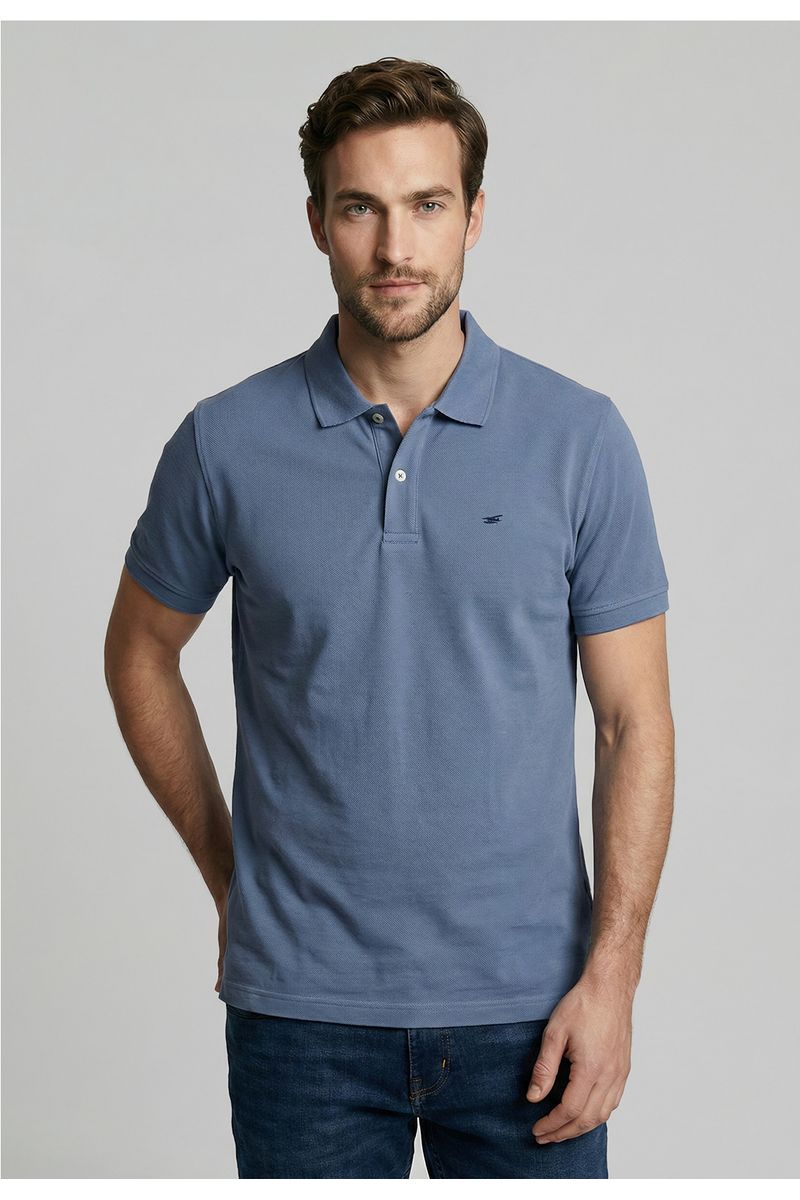 Polera Básica Pique Sky