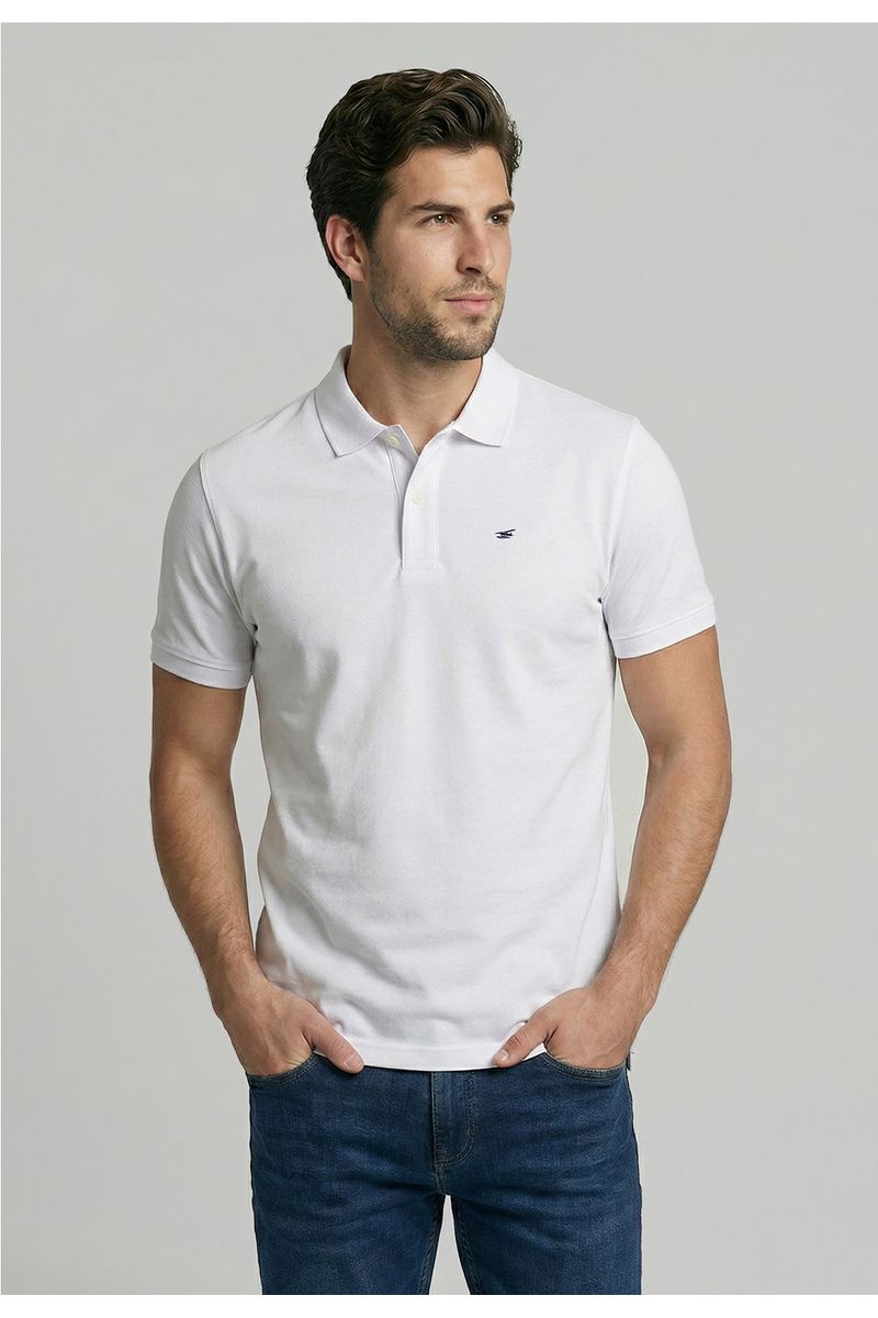 Polera White Básica Pique