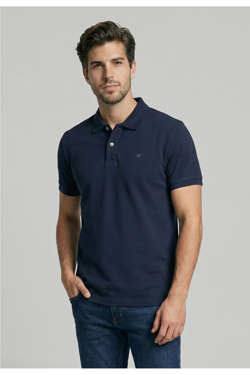 Polera Básica Pique Navy