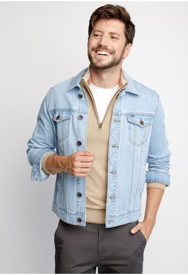 Chaqueta Básica Denim Fj Blue