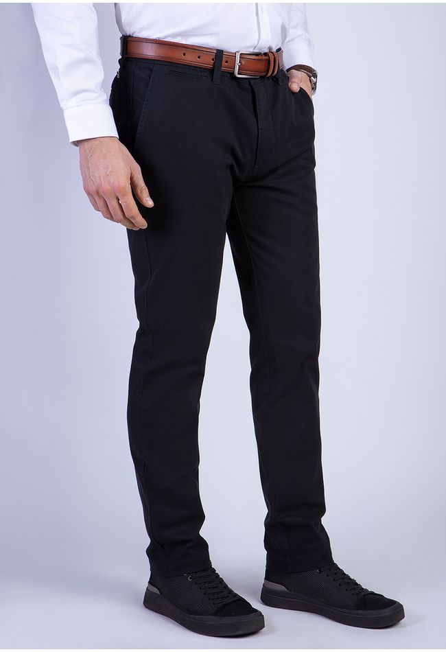 Pantalón L/31 Twill Slim Black